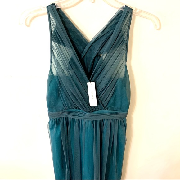 NWT Anthropologie Hitherto Party Dress Green Sz 4 - Picture 4 of 16